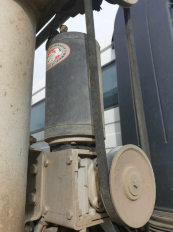 truck tarp motor with pulley